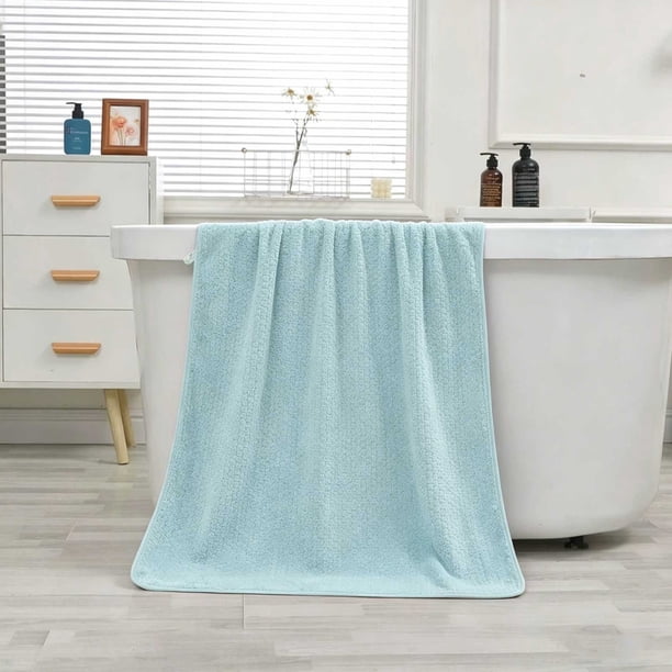 Toalla de baño gruesa 70x140 cm, franela suave y absorbente, toalla grande de ducha para familia, bebés y niños pequeños en beige, gris, caqui, verde.