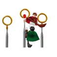 thumbnail image 2 of Nueva película Quidditch Match bloques de construcción juguetes para niños regalos de navidad compatibles con 75956, 2 of 5