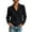 Black, variant on Women's V Neck Long Sleeve Knit Pullover Casual Knitted Tops Spring Fall Loose Fit Sweater for Daily Work Vacation Travel