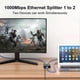 thumbnail image 5 of HW7 2 In 1 Out RJ45 Network Switch 2.5G 5G Gigabit Ethernet Bidirectional Switcher, 5 of 5