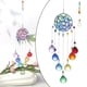 thumbnail image 3 of Campana de viento Colco colgante de cristal estilo mariposa, 3 of 8