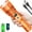 Orange, variant on Rechargeable 100000LM LED Flashlight, Zoomable, LCD Display, 5 Modes, Waterproof Tactical Light for Emergencies & Camping