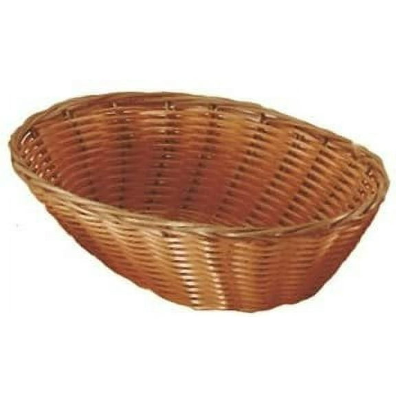 Update International BB-97 9-1/2" x 7" x 2-1/2" Oval Woven Natural Basket, Case of 12