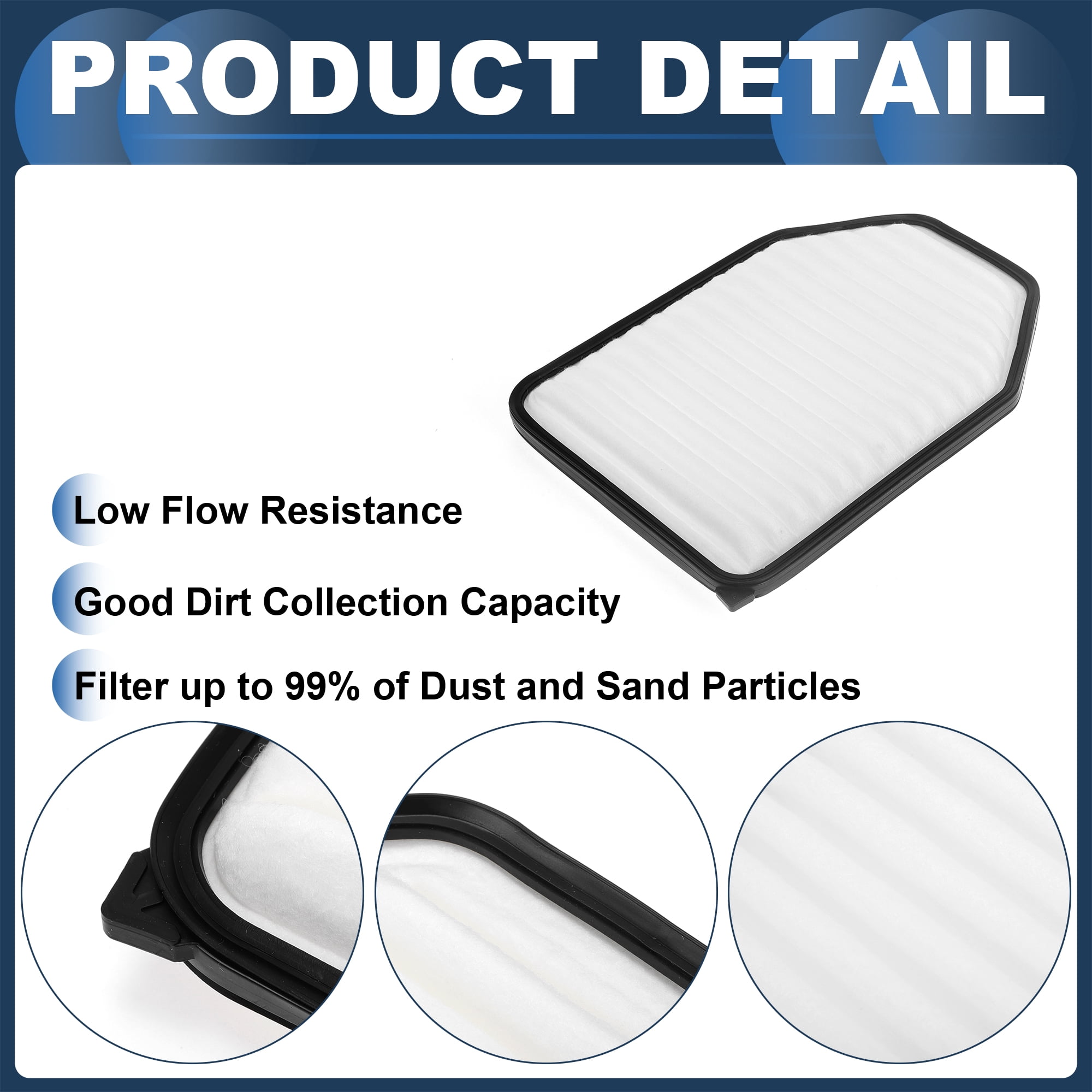 Unique Bargains Engine Air Filter for Jeep Wrangler 3.6L 2007-2017