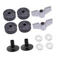 thumbnail image 2 of Milaget 12Pcs Cymbal Replacement Accessories Easy Installation Drum Cymbal s Pads Gray, 2 of 9