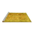 thumbnail image 2 of Ahgly Company Machine Washable Indoor Rectangle Persian Yellow Traditional Area Rugs, 7' x 10', 2 of 4