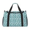thumbnail image 1 of Fotbe Teal turquoise shell Bolsa de Viaje con Estampado, Bolsa de Fin de Semana para Mujer con Compartimento para Zapatos, Bolsa de Gimnasio con Bolsillo Húmedo, 1 of 7