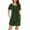 Army Green, variant on POIUYTR 2 Piece Pajama Set for Women Summer Short Sleeve Crewneck Pleated Top and Shorts Sleepwear Pjs Sets Ladies Casual Soft Comfy Loungewear 2024