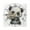 Gold, variant on 7.78in Square Artistic Wall Clock Dual-Purpose Tabletop & Hanging Decor Silent Non-Ticking Clocks for Home Office cute Big-eyed Panda