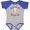 Baseball Heather and Royal, variant on Inktastic Cute Elephant My Great Grandma Loves Me Boys or Girls Baby Bodysuit