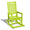 Green, variant on HDPE Outdoor Rocking Chairs , Patio Rocking Chairs with footrest design, Smooth Porch Rocker for Lawn,Porch,Backyard,Indoor and Garden,Navy