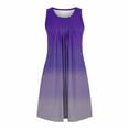 thumbnail image 6 of Fnooota Womens Nightgowns , Gradient Sleeveless Pleated Summer Sleepshirts Sleepwear Purple Size S-2XL, 6 of 7