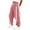 Pink #39, variant on WULMLEO Womens Baggy Wide Leg Pants Casual Elastic High Waisted Printed Workout Sweatpants Black L