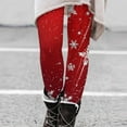 thumbnail image 2 of LISTHA Christmas Leggings for Women Ugly Christmas Tummy Control Xmas Tights Holiday High Waisted Pants Red XL, 2 of 5