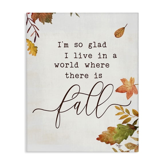 Stupell Industries Cottage A World With Fall Canvas Art, 16 x 20, by Mollie B.