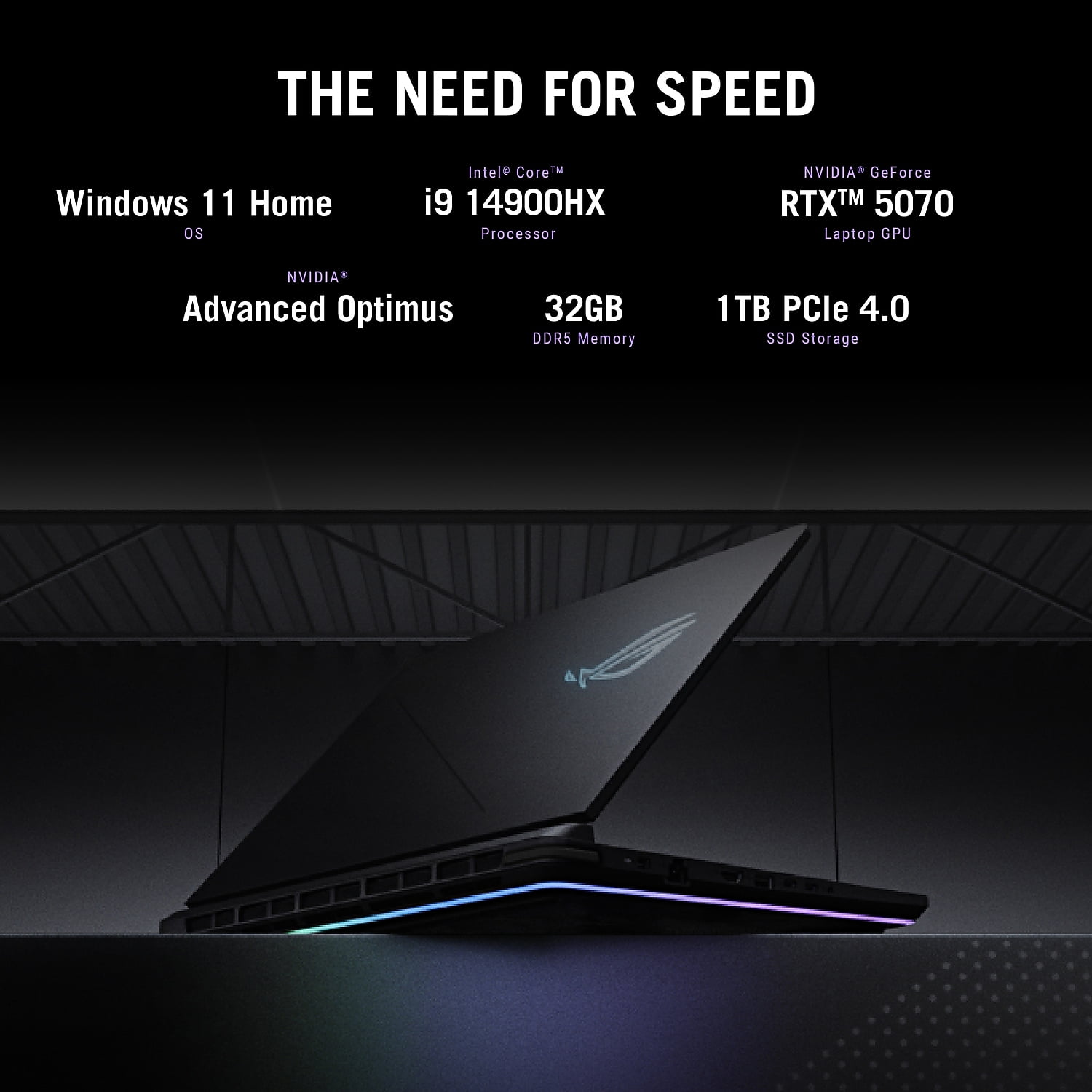 ASUS ROG Strix G16 16" FHD+ 165Hz Gaming Laptop NVIDIA GeForce RTX 5070 Intel Core i9 14900HX 32GB