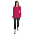 thumbnail image 5 of Inkmeso Tshirt With Buttons Jersey Tee Long Sleeve Top For Women, 5 of 8