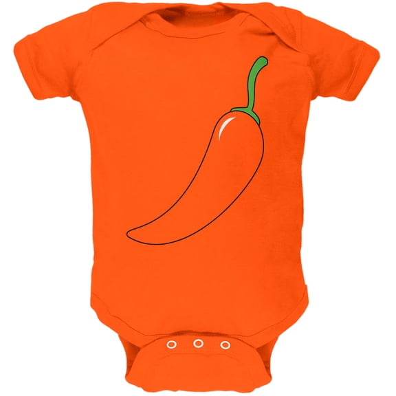 Halloween Chili Pepper Costume of Cinco de Mayo Soft Infant Baby One Piece
