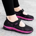thumbnail image 4 of NOKIO Women Outdoor Mesh Solid Color Sports Shoes Runing Breathable Shoes Sneakers Fashion Casual Breathable Sport Running Platform Shoes Slip-On Walking Shoes, 4 of 8
