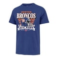 thumbnail image 2 of Men's '47 Royal Denver Broncos Stripe Splash Franklin Throwback T-Shirt, 2 of 3