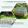 thumbnail image 7 of BPS Mini Greenhouse with 3 Replaceable Covers, Portable Garden Greenhouse with Roll-up Zipper Doors, UV-Protected for Indoor Outdoor Plants and Herbs, 6'x3'x3', 7 of 7