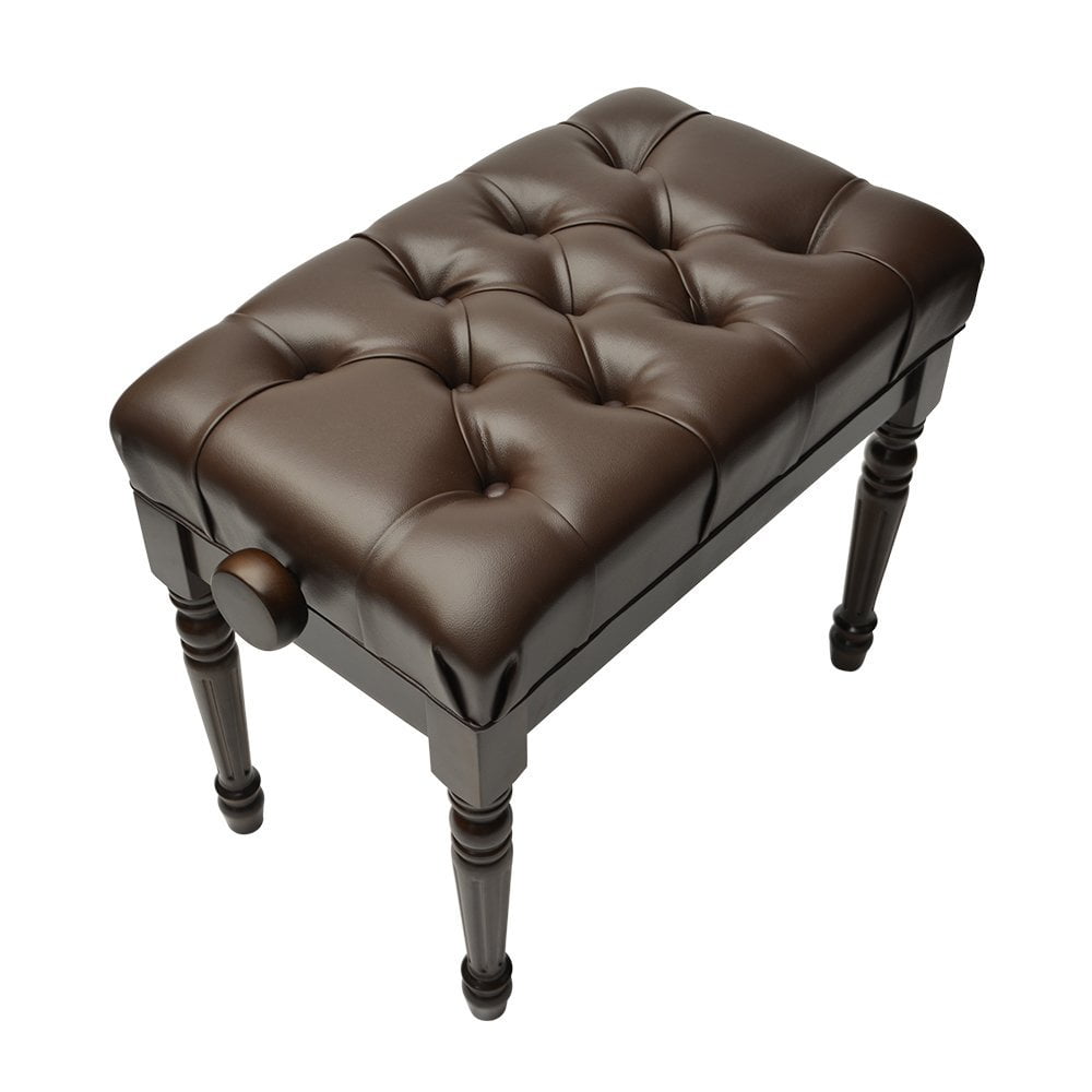 Frederick Artist Adjustable Piano Bench Louis Style Walnut Satin