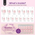 thumbnail image 4 of Beetles Press On Nails: 150 Pcs Pink Short Square French Tips, 4 in 1 Nail Tips Gel Nail, Pre-Applied Primer & Base Coat, No File Need DIY Manicure for Nail Extension., 4 of 4