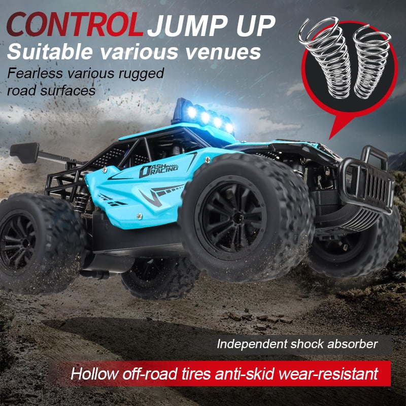 Meponn RC High-Speed Off-Road Truck 3699-RC8 All-Terrain Buggy 2.4GHz, 1:16 Scale, Blue