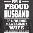 thumbnail image 3 of CafePress - I'm A Proud Husband Of A Freaking Awesome Wife T S - Men's Classic Graphic Cotton T-Shirt, 3 of 4