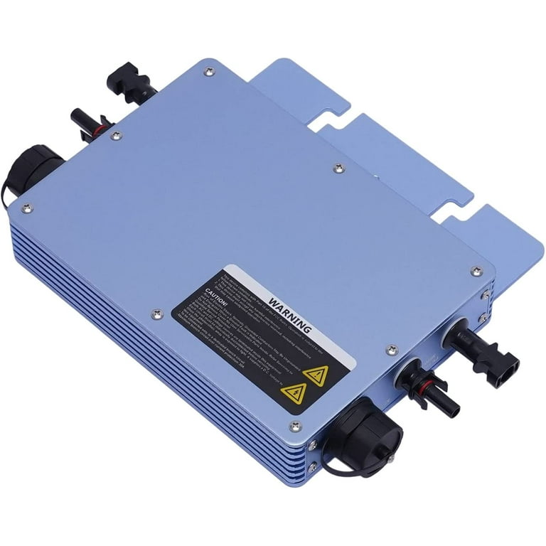 Miumaeov 600W Solar Grid Tie Micro Inverter IP65 Waterproof Microinverter for Solar Panel, Size: 21.3, Blue