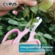 thumbnail image 5 of Tijeras de podar de jardín CYRUS de 19 cm con quitapúas, color rosa, 5 of 7