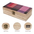 thumbnail image 3 of 7.9×2.3 In Wooden Boxes Durable Easy To Use Dustproof Prevent Slippery Delicate And Cabinet PaleVioletRed Buffalo Plaid Check Tartan Scotland_4, 3 of 8