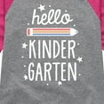 thumbnail image 3 of Instant Message - Hello Kindergarten - Toddler & Youth Girls Raglan Graphic T-Shirt, 3 of 5