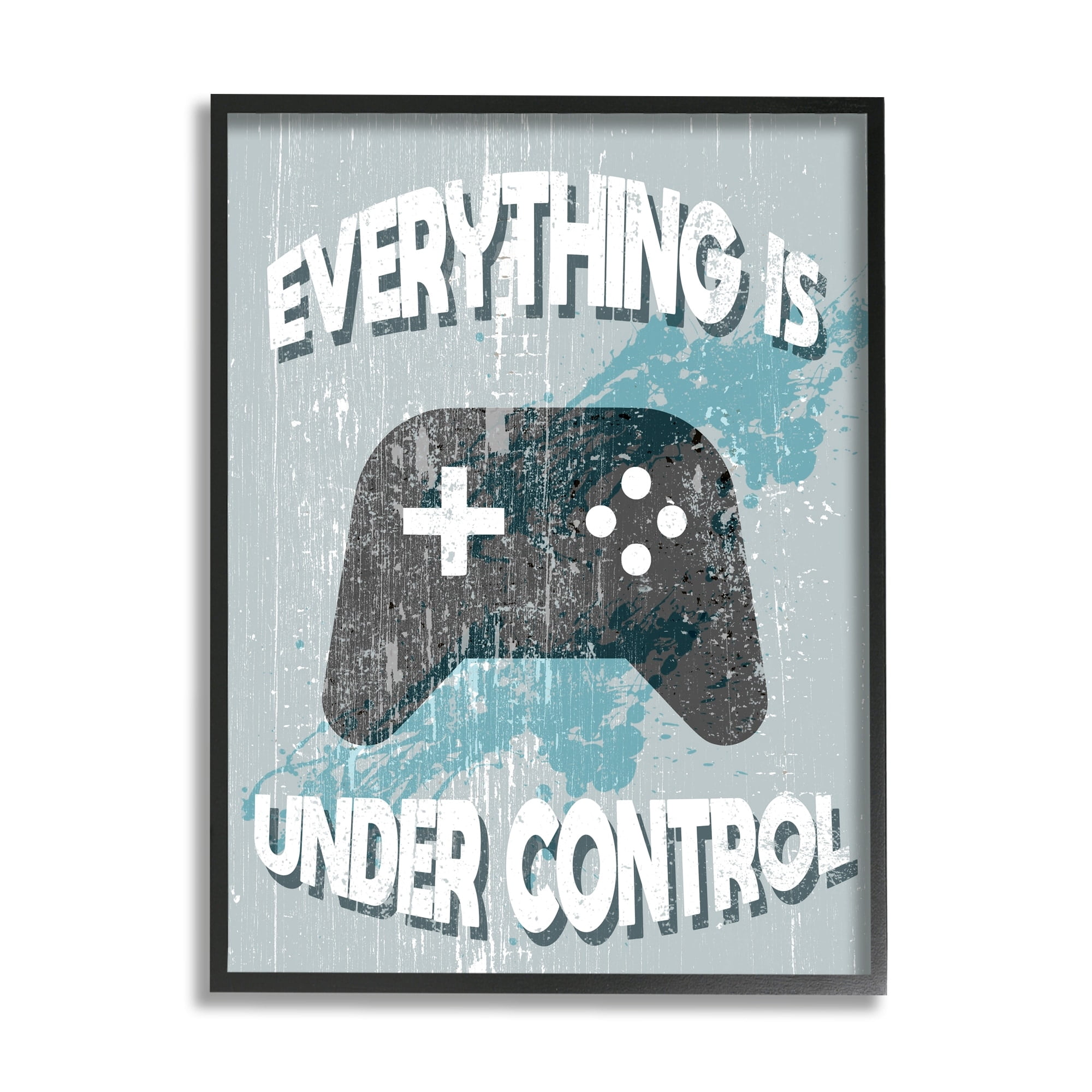 Stupell Industries Everything Is Under Control Phrase Rustic Video Games, 16 x 20, Design by Daphne Polselli