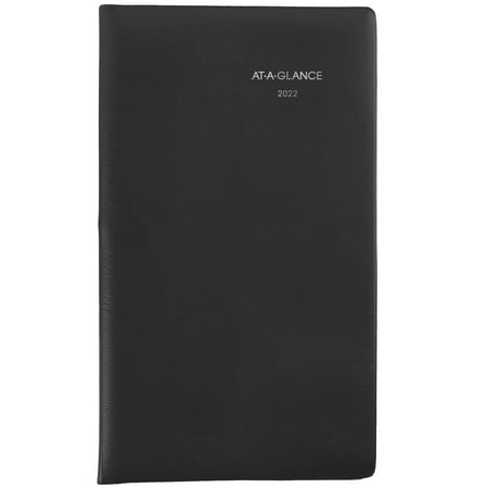 AT-A-GLANCE DayMinder Monthly Planner  3 1/2  x 6   Black  December 2021 to January 2023 - SK530022