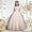 A328 Beige, variant on Girls Floral Lace Flower Girl Dress Sleeveless Tulle Princess Ball Gown Elegant Wedding Guest Party Gown Formal Pageant Dress Toddler First Communion Gown Kids Birthday Evening Party Dresses