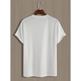thumbnail image 3 of Camiseta con estampado de casete retro para hombre. Cuello redondo informal, mezcla de algodón y elastano, ligeramente elástica. Tejido de punto de verano. Ideal para adultos, hombres, mujeres, adoles, 3 of 7