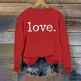 thumbnail image 5 of Valentine Sweatshirts for Women 2026 Cotton Couples Heart Graphic Crewneck Pullover Soft Fashion Valentines Shirts, 5 of 5