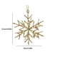 thumbnail image 3 of Adornos Navideños onlyliua Hierro Forjado Copo de Nieve Tridimensional Color Champán y Dorado, 3 of 6