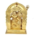thumbnail image 4 of SAI DECORATIVE Shiv Parivar Brass Pooja Idol/Brass Made Shiv Parivar/Shiv Parvati Ganesh Idol for Good Luck, Success and Prosperity, Height : 12 inch, 4 of 5