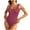 Wine, variant on Lindreshi One Piece Swimsuits for Women Fashionista Lady Containing Chest Pad Solid Bikini Set Two Piece Swimsuit