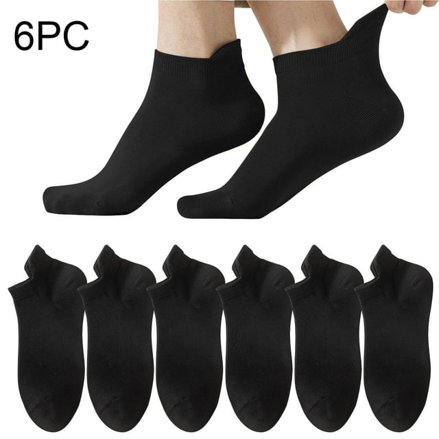 Socks, 6 Pairs Man Socks Mesh Ventilation Non Slip Liner Footies Thin Socks Lightweight Socks