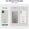 thumbnail image 6 of iPhone 11 Pro Max Case,Ultra Slim Fit iPhone Case Liquid Silicone Gel Cover with Full Body Protection Anti-Scratch Shockproof Case Compatible with iPhone 11 Pro Max (White Stone), 6 of 13