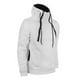 thumbnail image 4 of Sudadera con capucha para hombre, 2 cremalleras, color block, sudadera con capucha, sudadera con capucha de otoño, blanco, 3XL Kearding AP002501-05, 4 of 7