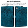thumbnail image 6 of Allytechgroup Flip Case for Apple iPad (A16) 11th Gen 11" 2025/ iPad 10th Gen 10.9" 2022, Stylish Blossom PU Leather Auto Sleep Wake Protective Pencil Holder Shockproof Case for iPad 11/ iPad 10,Green, 6 of 8