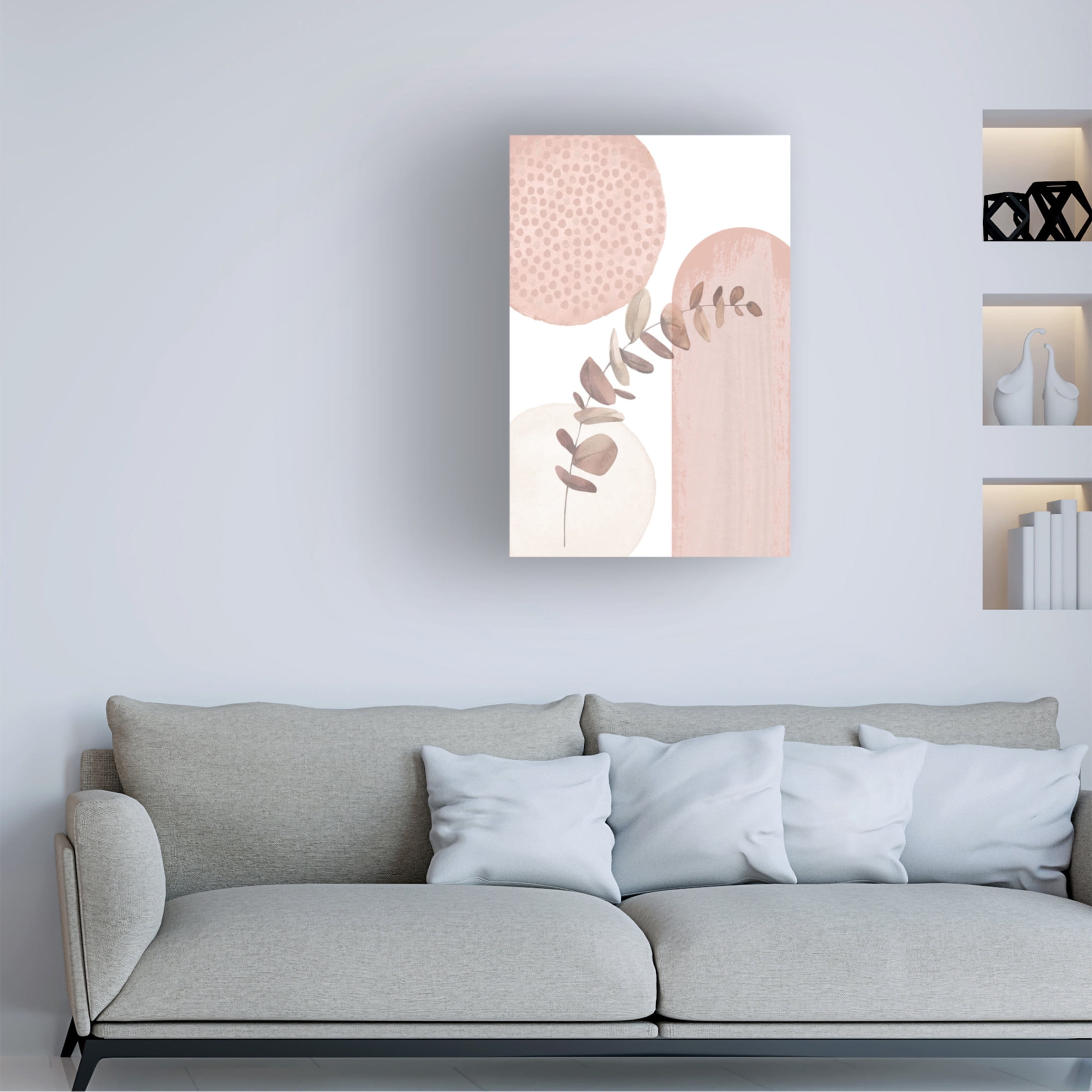 Trademark Fine Art Sally Ann Moss boho pink 3 Canvas Wall Art