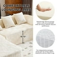 thumbnail image 5 of Modern L-Shaped Sectional Sofa with 4 Pillows, Chenille Fabric Cloud Couch with High-Elastic Sponge, No Assembly Required for Living Room Apartment, Beige, 5 of 7