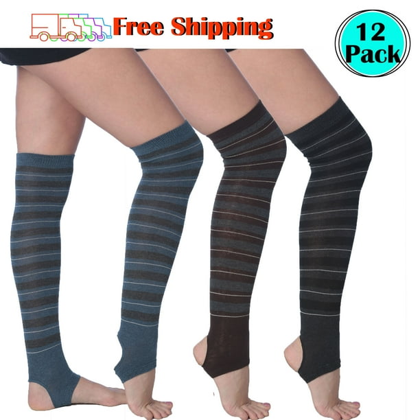 Stirrup Women's 12 Pairs Over The Knee Stirrup Socks