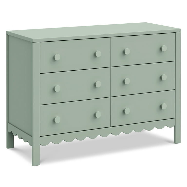 DaVinci Sammy Scallop 6 Drawer Dresser - Light Sage DaVinci Sammy Scallop 6 Drawer Dresser - Light Sage