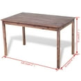 thumbnail image 4 of vidaXL Dining Table Solid Acacia Wood 47.2"x27.6"x 29.5", 4 of 4